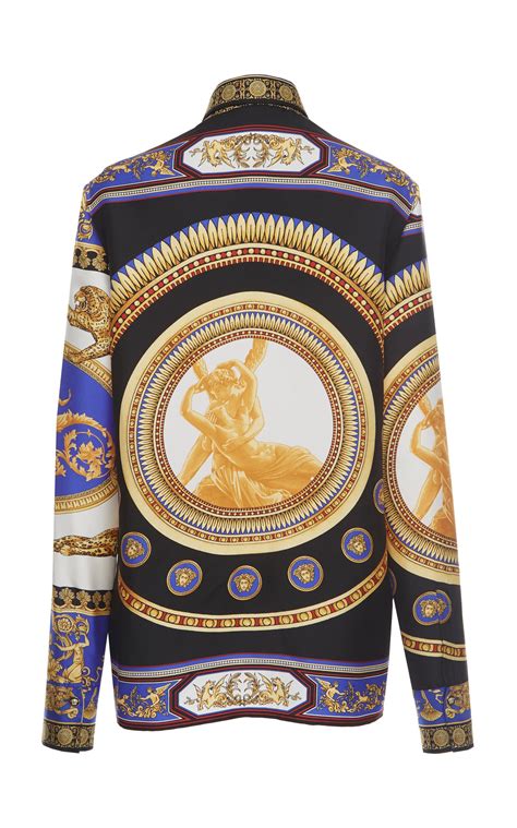 versace women shirts|versace long sleeve shirts women's.